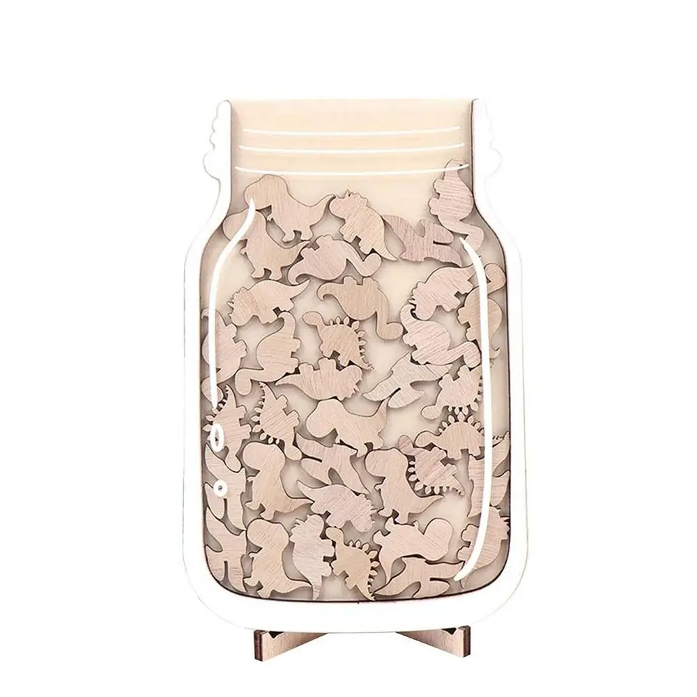 

Wooden Positive Behavior Rewards Jar Heart Cartoon Kids Star Reward Jars Acrylic with Bracket Classroom Reward Jar With Tokens