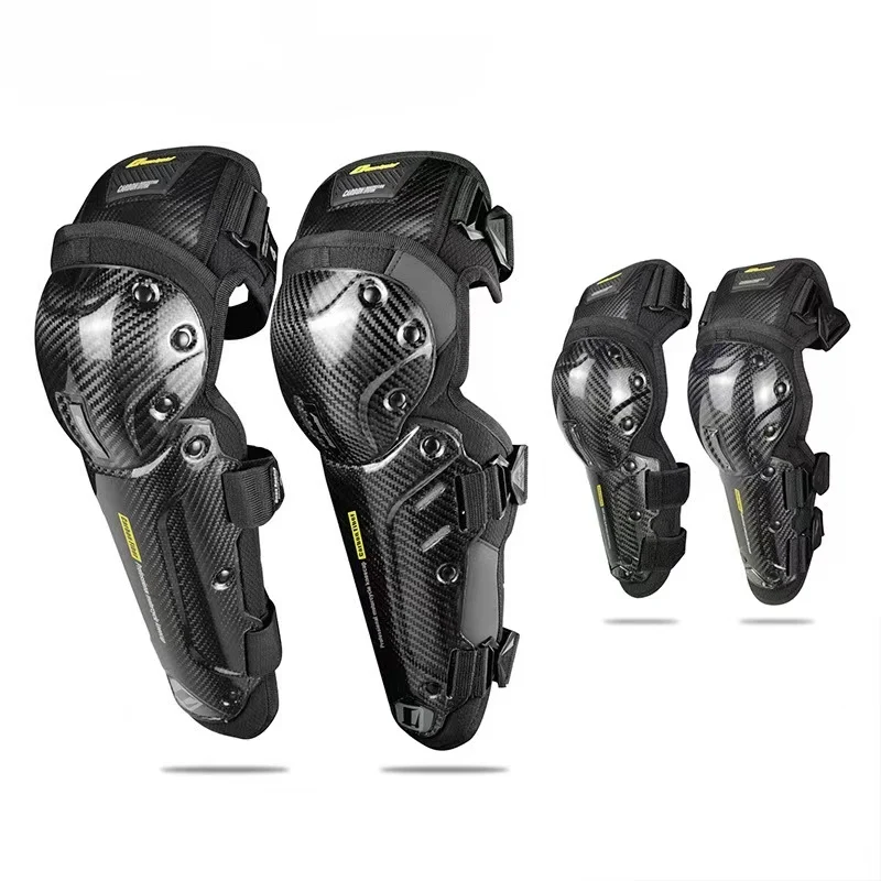 New Market Professional Protective Gear Carbon Fiber Motorcycle Racing Riding Knee And Elbow Pads