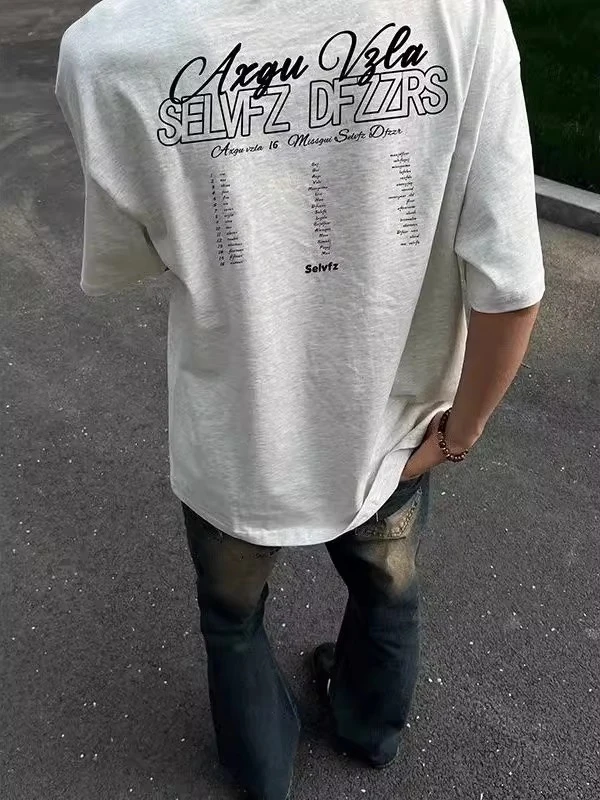 

plus Size 300 Pou American Sle Printed ort Sve T-irt ex Summer Vintage Loose Five-Quarter Sve Top