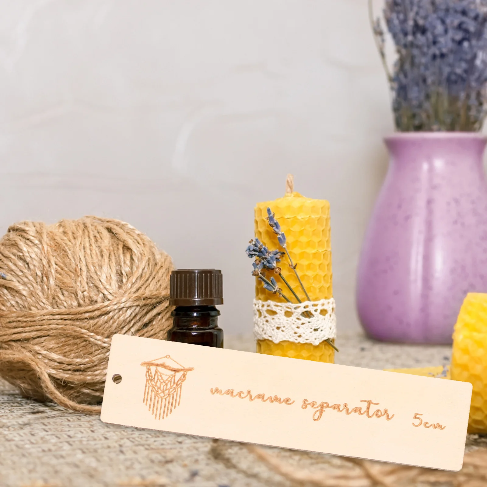 

5Pcs Wooden Knitting Rulers Professional Isometry Gauges Durable Wear-Resistant Household Gauges Portable Convenient Knitting