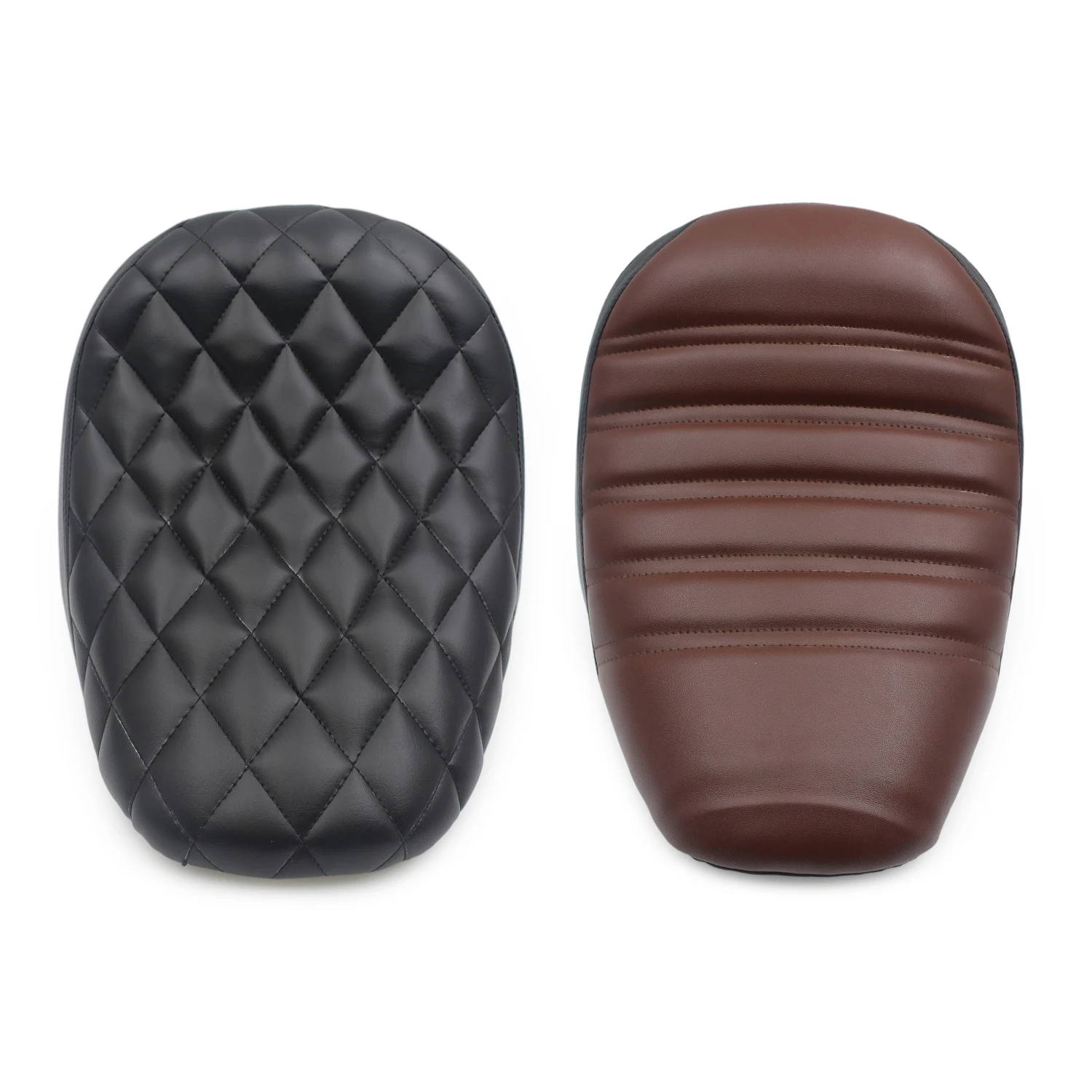 For Indian Scout Rogue Scout Bobber Sixty /Twenty ABS Retro Black/Brown Motorcycle Front Driver Rider Solo Seat Cushion Pad