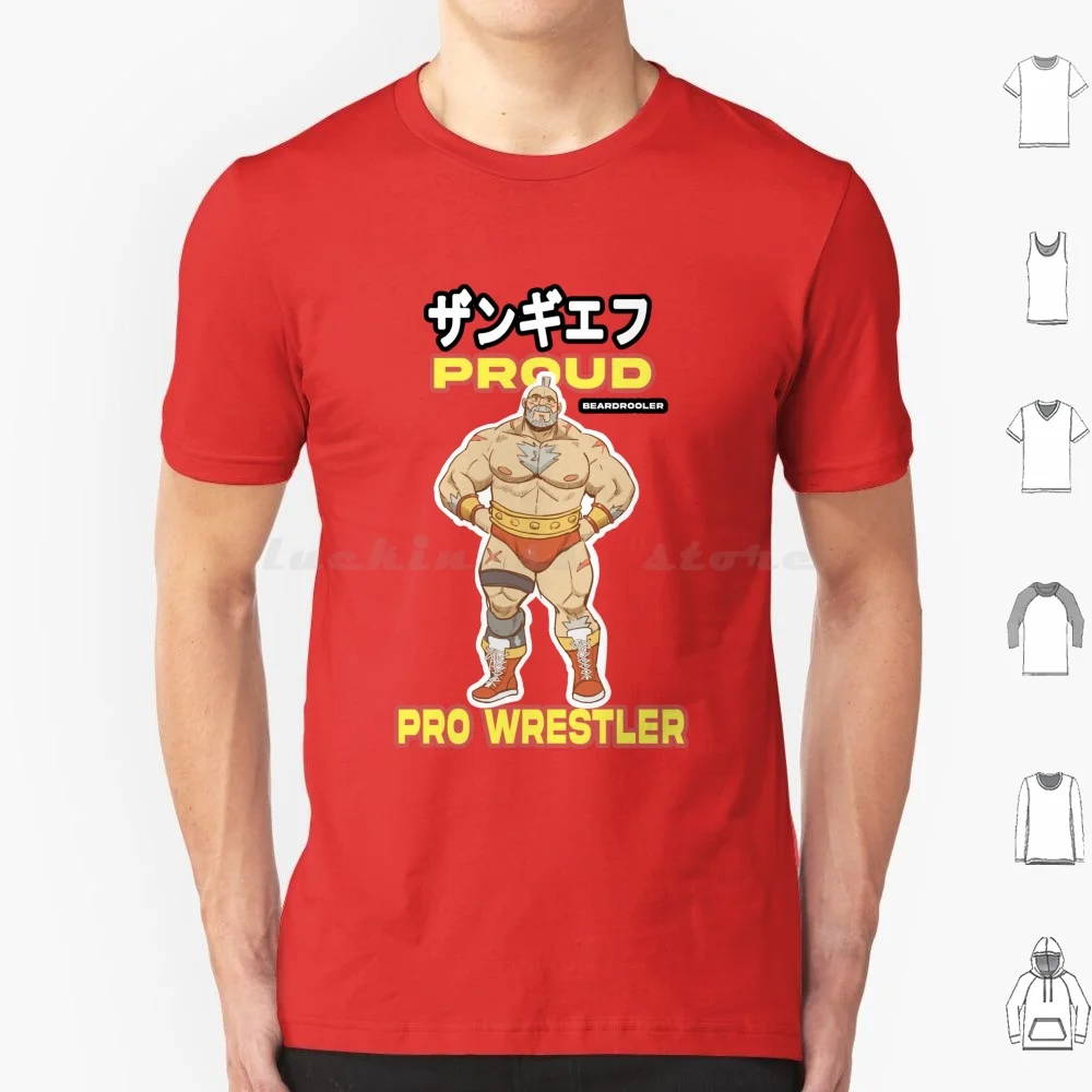 Zangief تي شيرت الرجال النساء الاطفال 6xl Zangief الأحمر إعصار الدب روسيا الأب جذوع Burly Beardrooler المصارع مقاتلة الرجعية