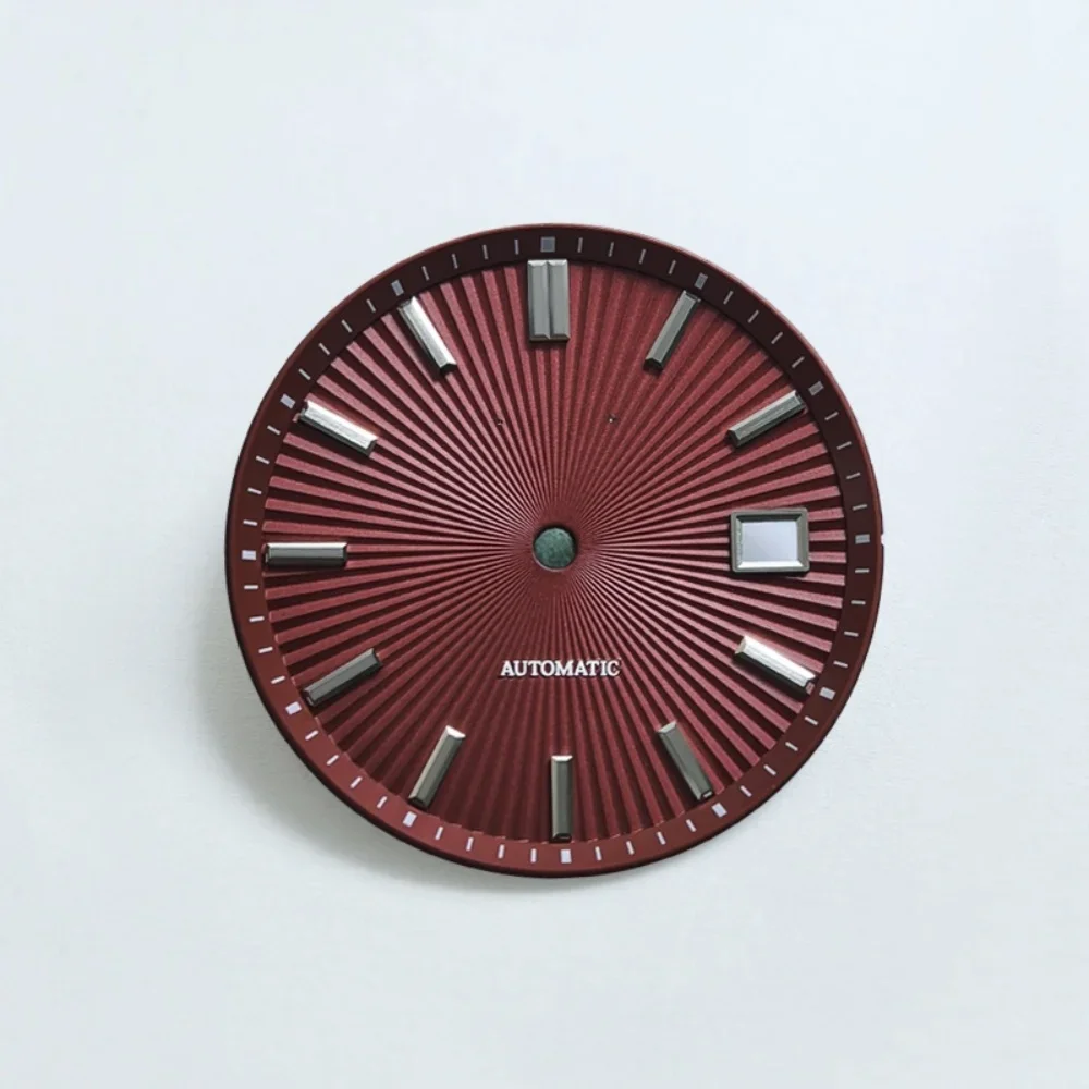 32.5 مللي متر أمة الله شعاعي الملمس ساعة الطلب تعديل نافذة التاريخ خمر صالح NH35/36/4R/6R/7S ساعة يد تعمل بالحركة أجزاء اكسسوارات