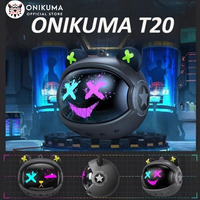 New ONIKUMA T20 TWS Gaming Earbuds Rotating Flip-Top Design HiFi Stereo V5.3 in-Ear Earbuds Touch Control Noise Reduction Mic