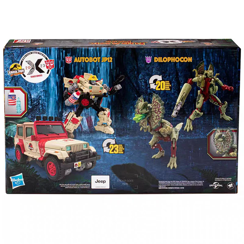 

Hasbro Transformers Jurassic Park Joint Name Double Spinosaurus Jeep Wrangler Action Figure Model Kit Gift Toy Collection