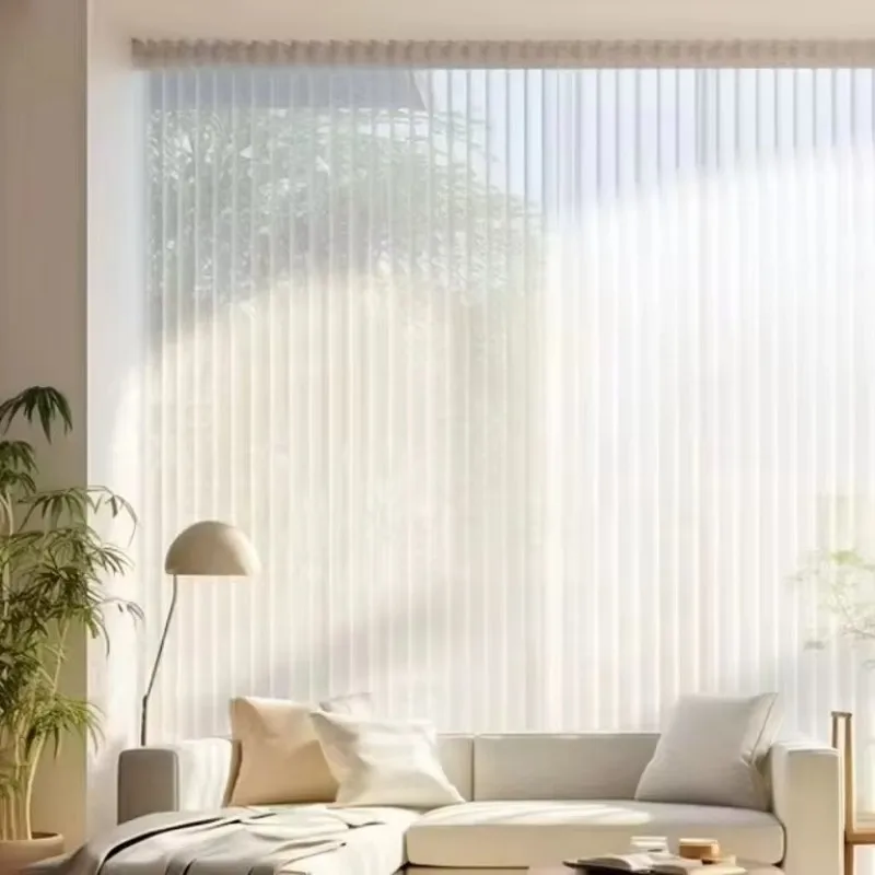 

High Quality Customizable White smart Vertical Dream Blinds for Window Decor for Living Room Bedroom Study Balcony Hospital