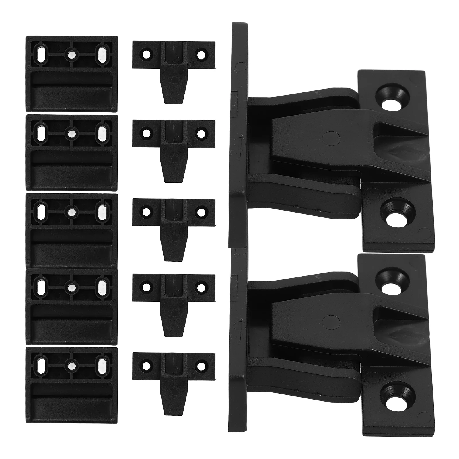 

12Set Roman Column Buckle Connector Adjustable Plastic Wall Fasteners for False Front Cabinet Furniture Support