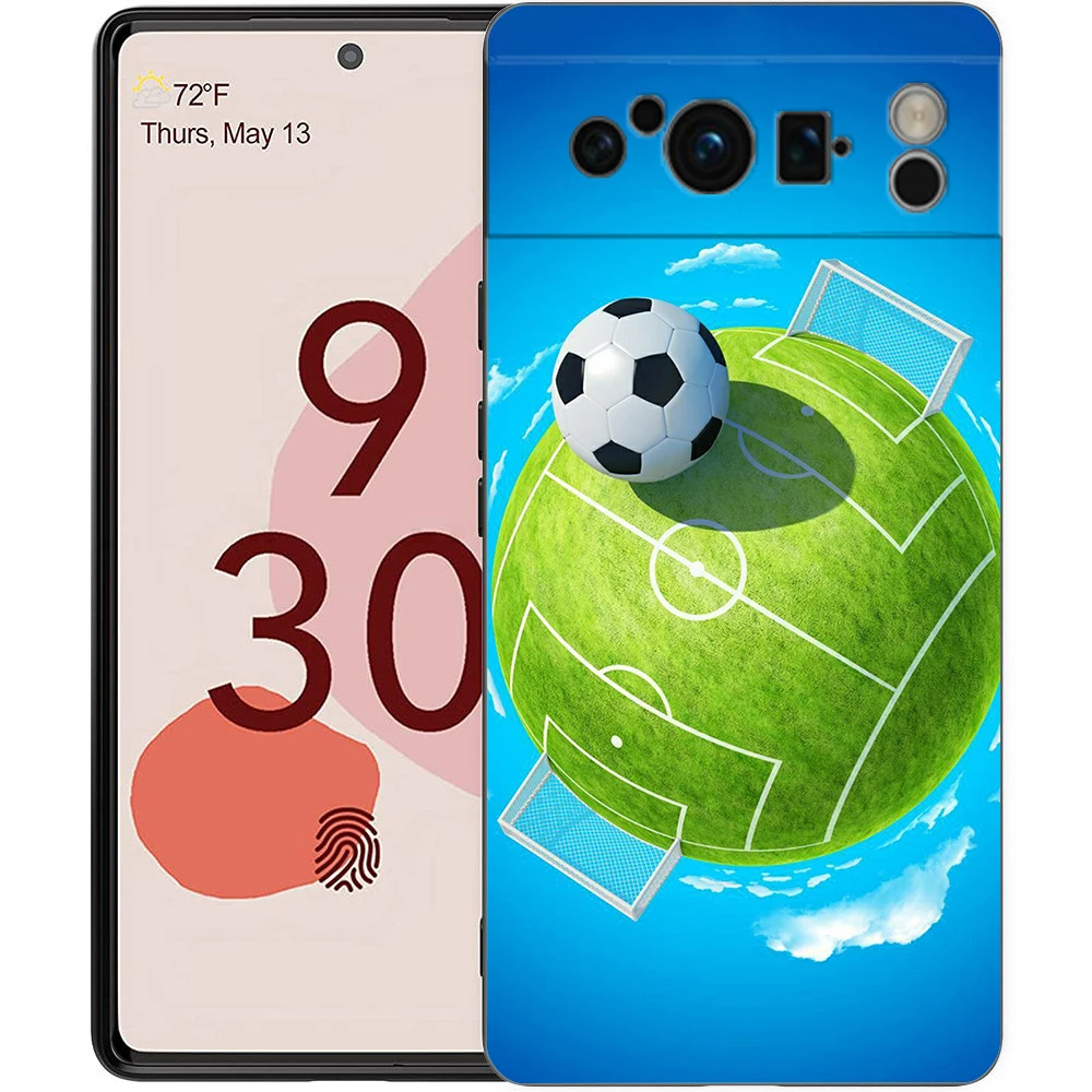Football Footy Soccer Phone Case Cover for Google Pixel 9 8 7 6 7A 6A Pro Shockproof Soft TPU 9 Pro XL Shell Capas Fundas - view 2