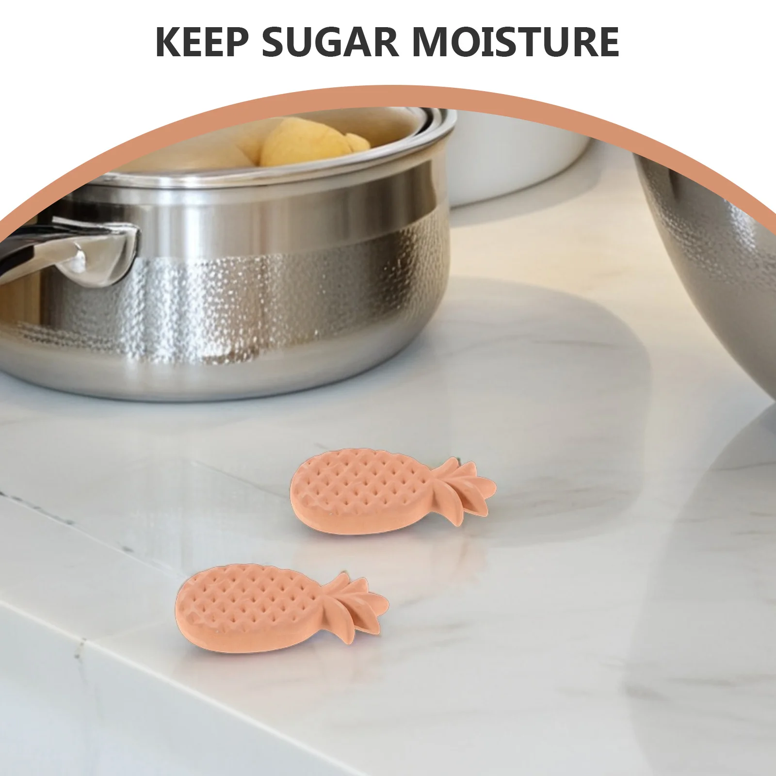 2Pcs Reusable Brown Sugar Softener Discs Food Storage Containers Keep Fresh Prevent Hardening Home Kitchen Restaurant