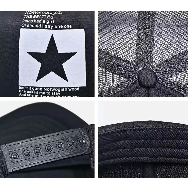 Modna wiosenna czapka z daszkiem Snapback czapki z siatką czapki hip-hopowe fajne męskie czapki kobiece Outdoor Casual kapelusz przeciwsłoneczny