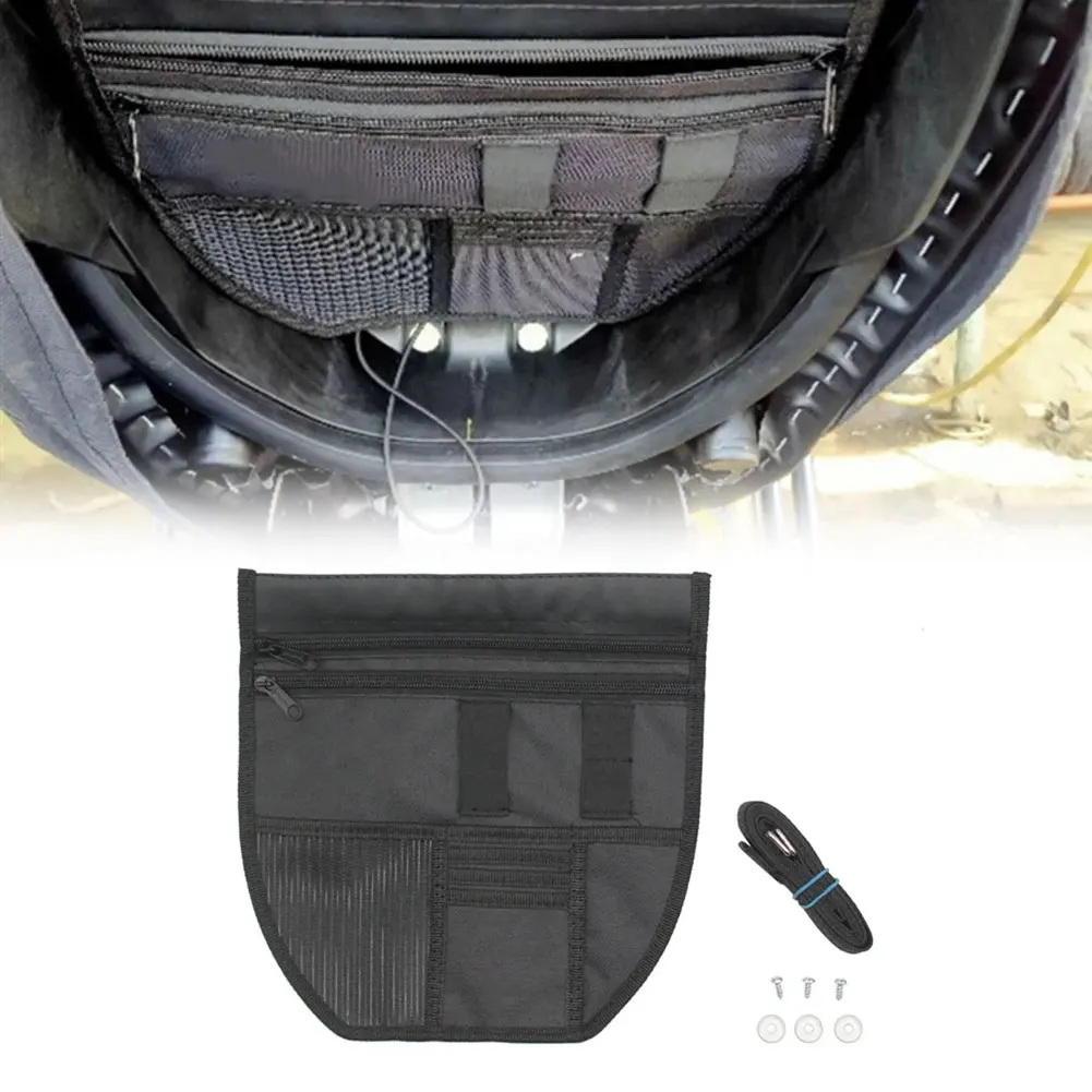 

Motorbike Under-seat Storage Pockets Nylon Storage Bag Tool Bag With Multi-Pocket For Seats For Nmax 155 V1/V2 Black Accessorie