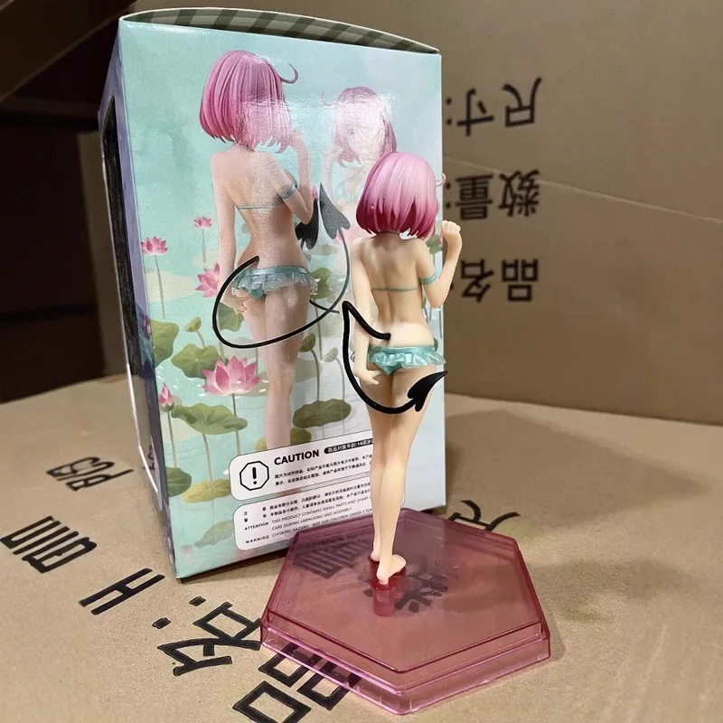 Kawaii To Love Japan Anime Action Figure Pvc Speelgoed 18 cm Momo Belia Deviluke Badpak Bikini Sexy Poppen Room Decor cadeau Voor Jongens