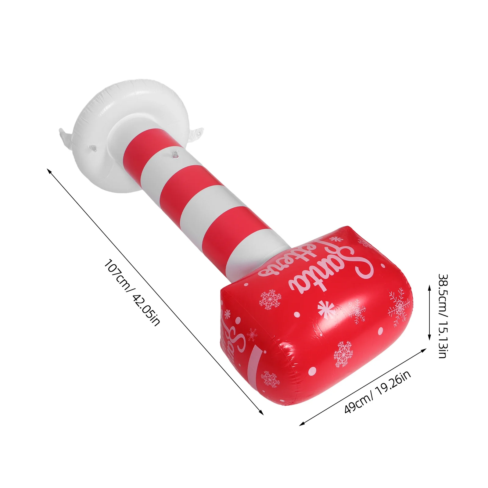 42 Inch Inflatable Christmas Mailbox Weatherproof Outdoor Holiday Ornament Giant Standing Yard Inflatable for Xmas Garden Decor