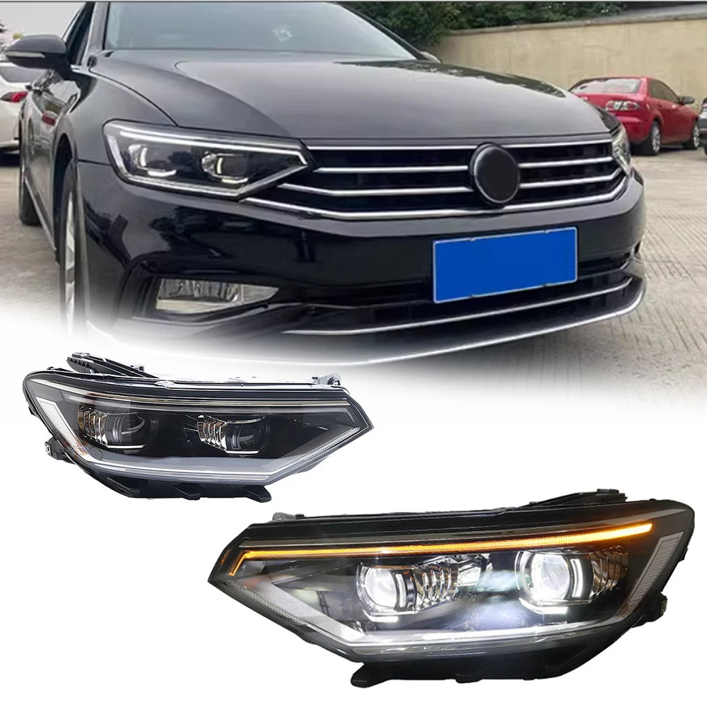 

Светодиодные фары для VW PASSAT B8.5 20-2 в новый стиль, полностью светодиодные DRL, автомобильные фары в сборе, аксессуары для сигнала, модифицированная лампа