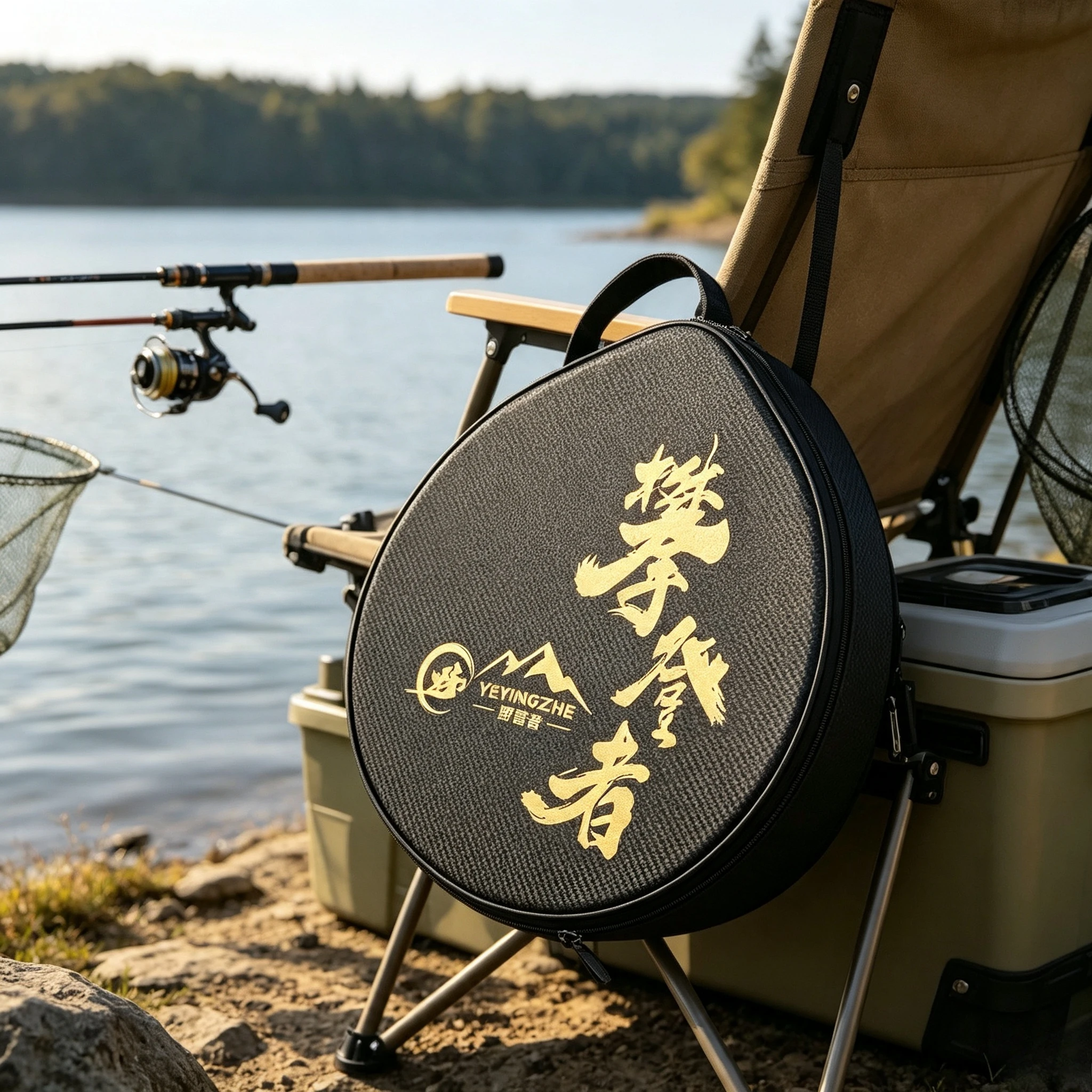 Portable Waterproof Fishing Gear Storage Bag,Deodorant Net‑Head Carry Pouch,Multifunctional Fishing Tackle Organizer for Outdoor