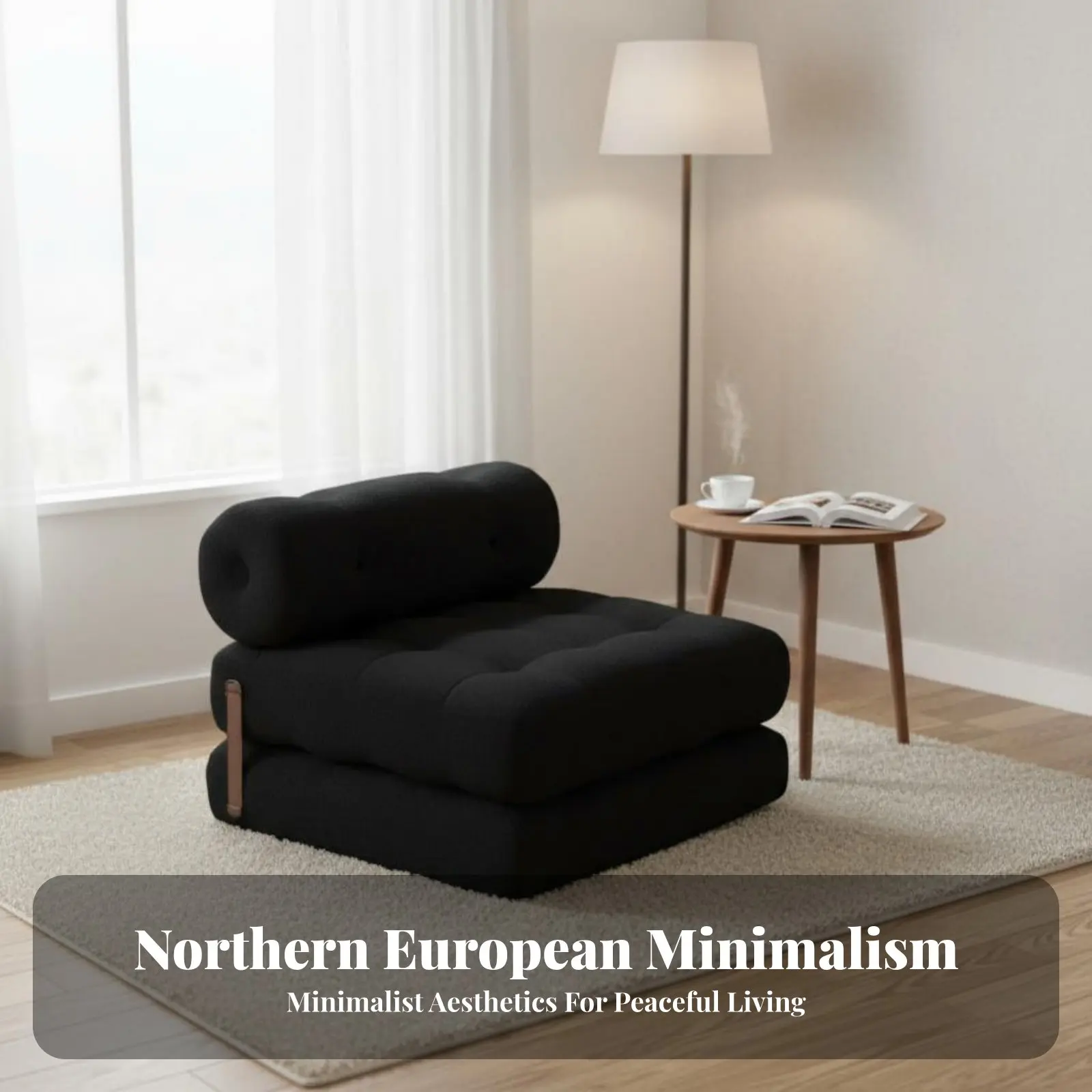 Sillón Plegable Individual de Doble Uso, Convertible en Cama Extensible, Ahorra Espacio, para Jóvenes Adultos y Trabajadores