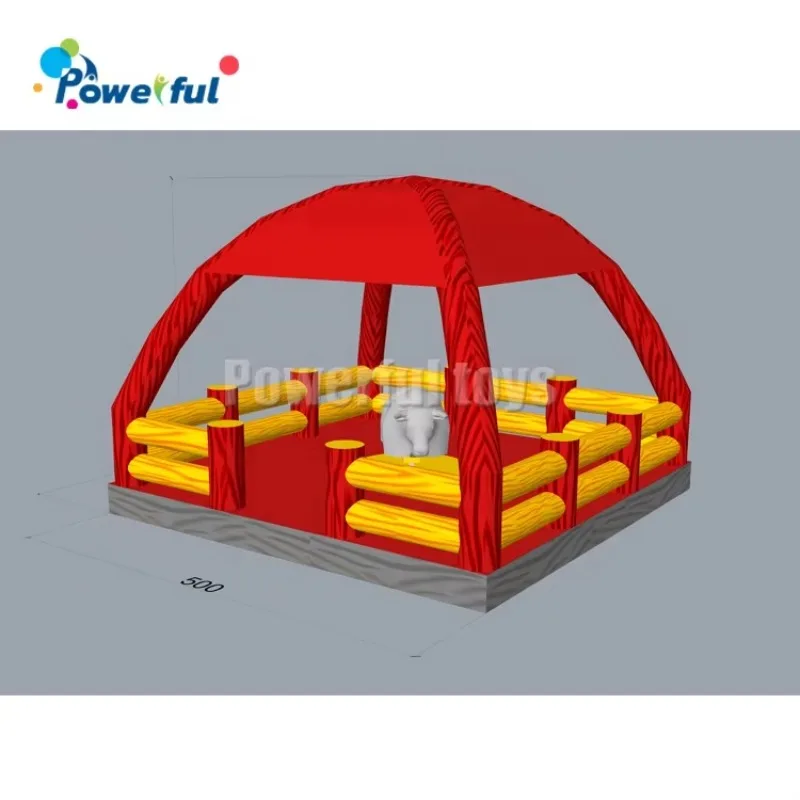 

Inflatable Mat for Rodeo Bull Mechanical Pig Machine Games