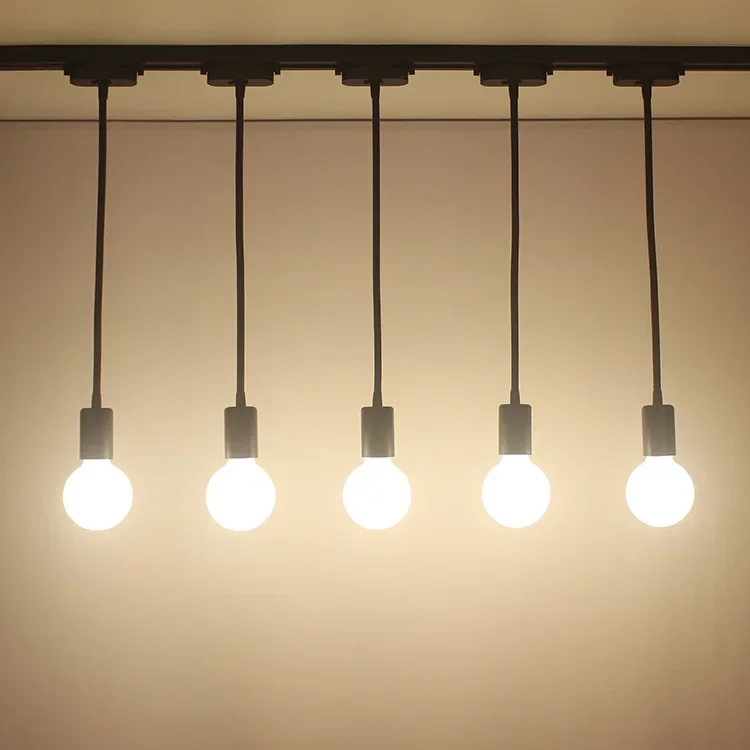 LED Track Lighting, Gooseneck Rail E27 Adjustable Ceiling Spotlight Fixture,Directional Accent Spot Light for Kitchen Industrial