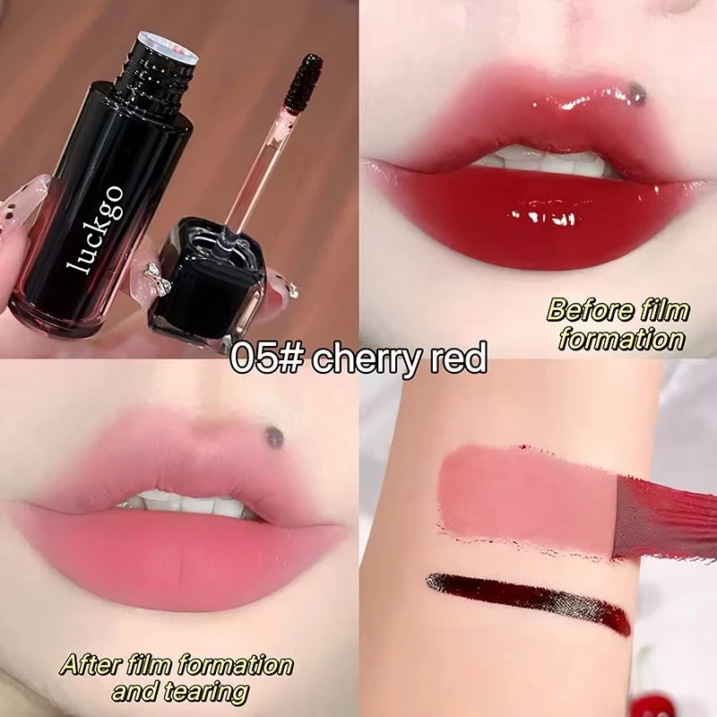 Peel Off Lip Stain Tint – wasserfester, wischfester, mattierter, flüssiger Lippenstift, stoßfest, nicht klebrig, 6 Farben für das tägliche Make-up