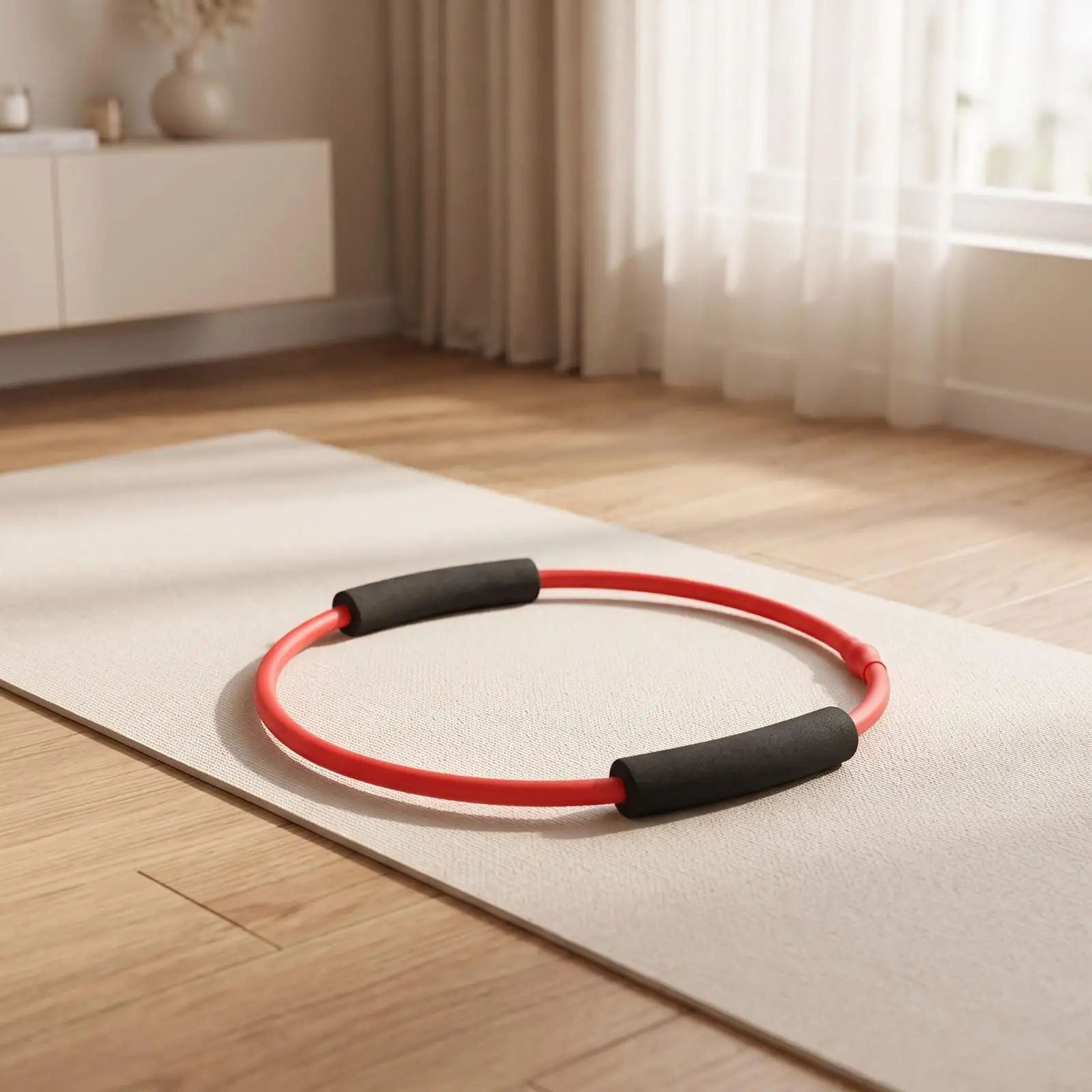 Resistance Loop with Foam Grips | Reinforced Connection Point, Loop Band with Handles, for Stretching