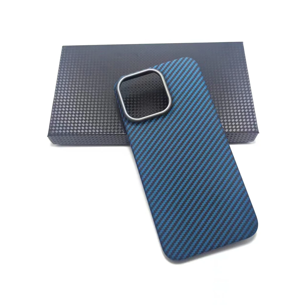 for iPhone 15 pro max case carbon fiber Lens protection ultra-thin Aramid fiber case for iphone 15 pro plus carbon cover