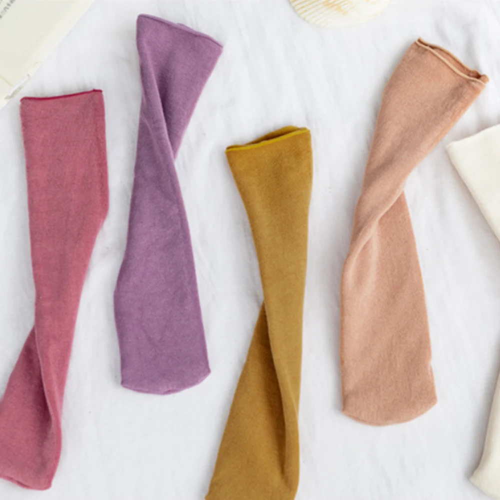 Solid Color Socks for Women Ruffle Cotton Middle Tube Ankle Short Breathable Black White set Spring Autumn Socks