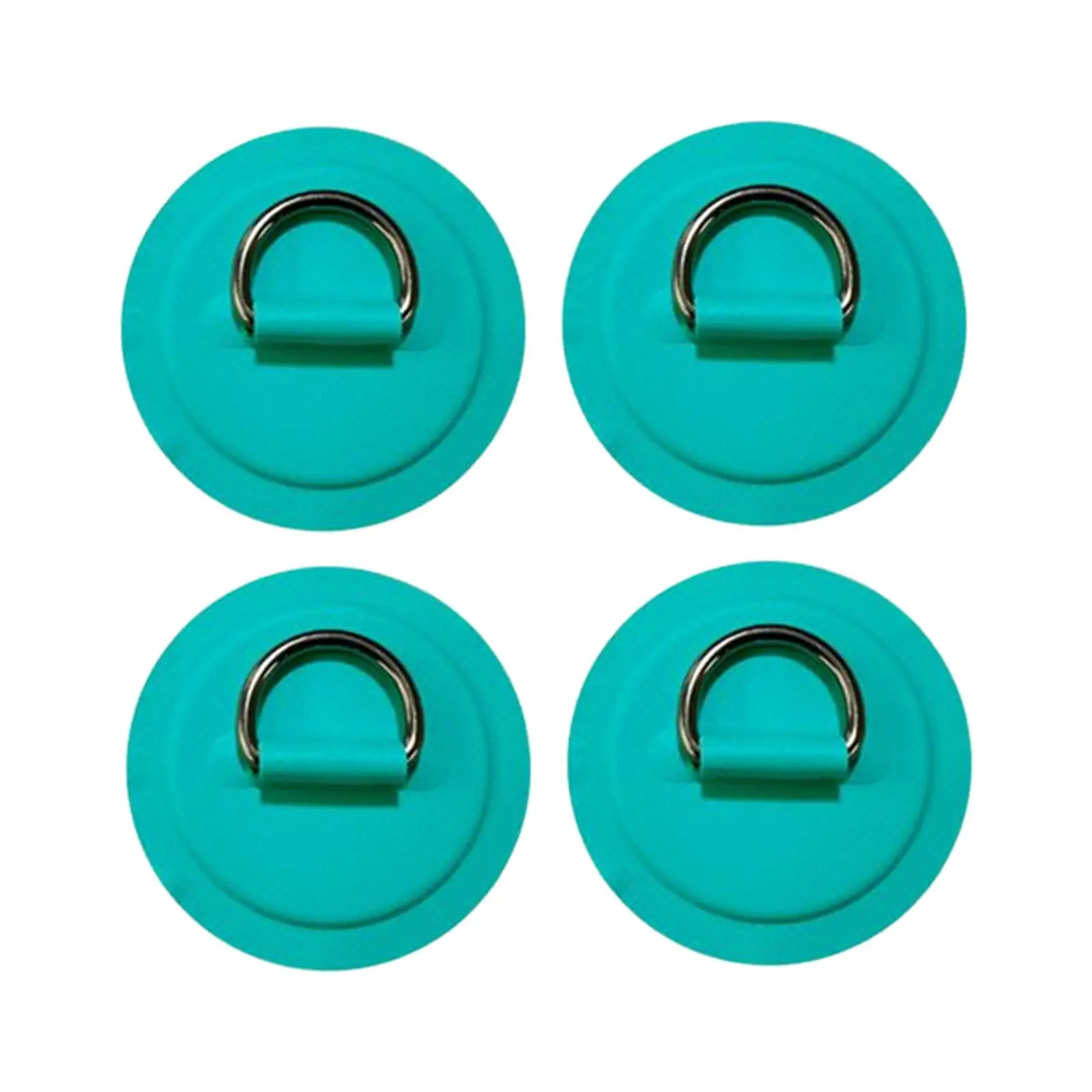 Nylon D Rings Patch 8cm Pad Tie Down Fixed Buckle Set for Inflatable Boat Dinghy Kayak Paddle Board