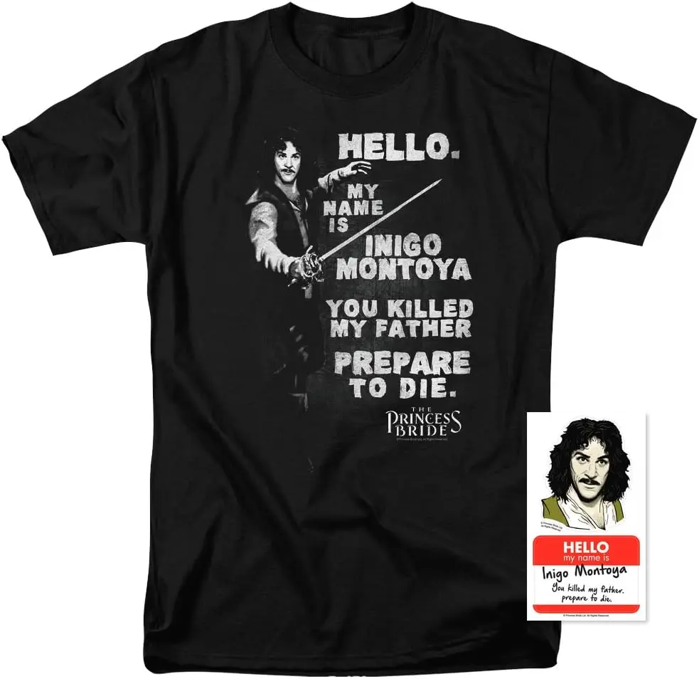 Popfunk Classic Princess Bride Movie Inigo Montoya T Shirt & Stickers