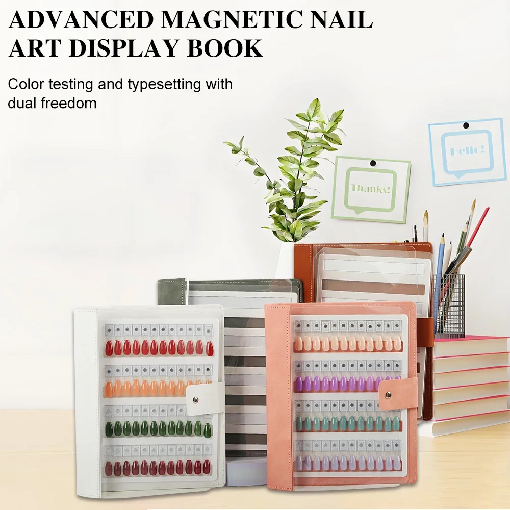 48-96-144-color-advanced-magnetic-nail-art-book-loose-leaf-removable-nail-tips-easy-color-testing-wearable-nail-art-accessories