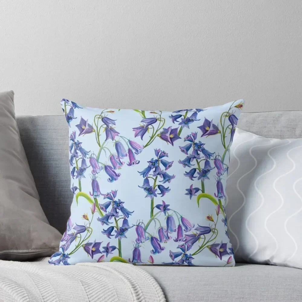 

Bluebell flowers Throw Pillow Cushions Home Decor Luxury Cushion Cover Cushion Cover Set Decorative Cushion pillow