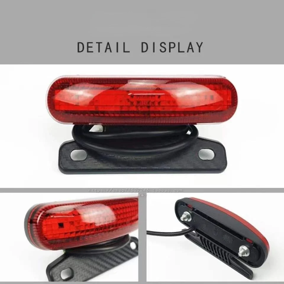 1PCS bicycle tail light Electric vehicle tail light LED high-brightness tail light lithium battery rear brake light bike