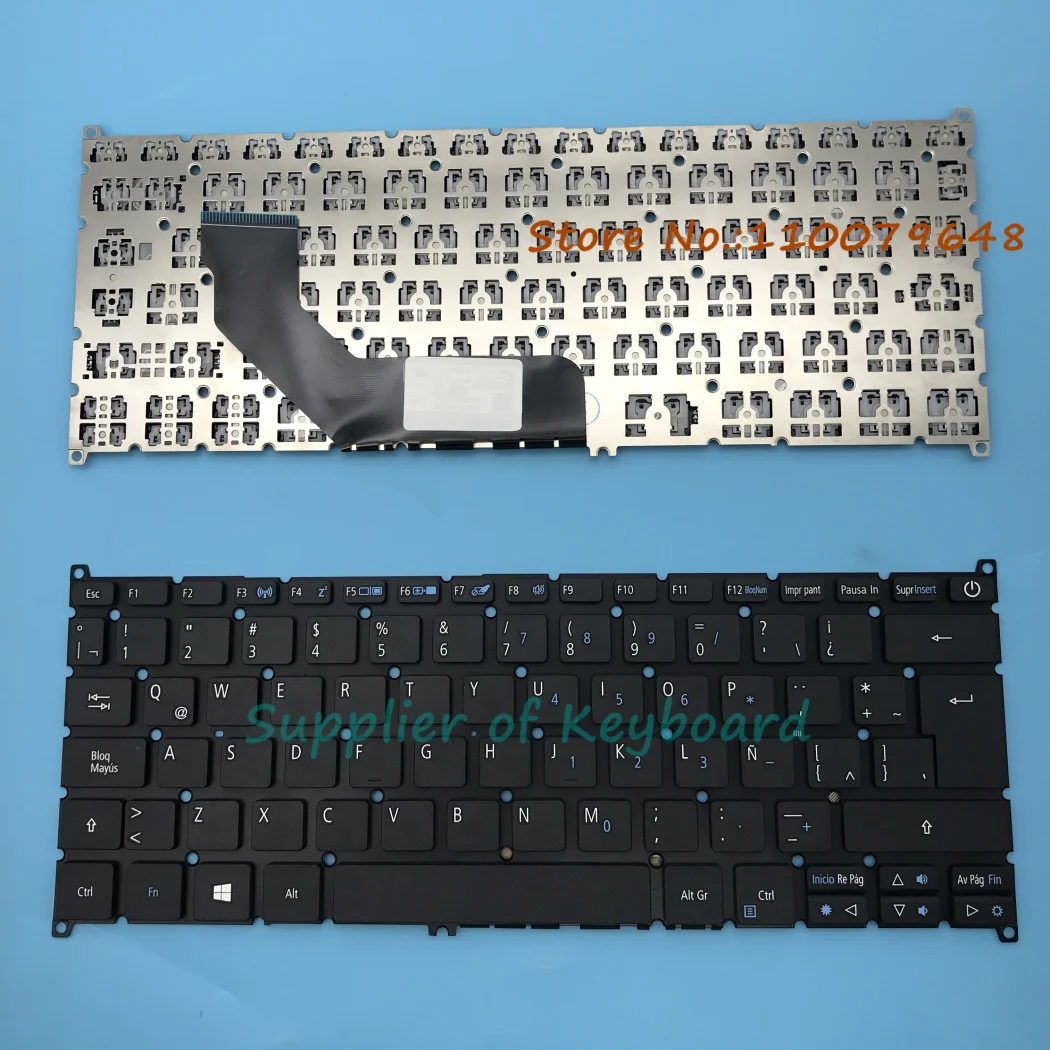 NEW Latin Spanish Keyboard For Acer Aspire S13 S5-371 S5-371T Swift SF113-31 Laptop Black