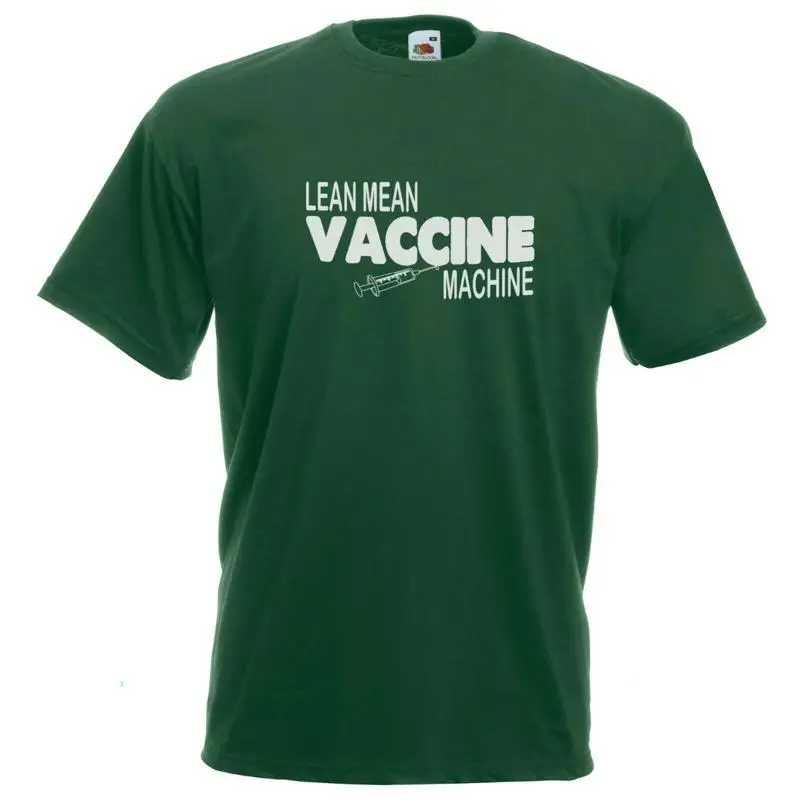 Camiseta verde botella para hombre máquina de vacuna Lean Mean Xtsn275