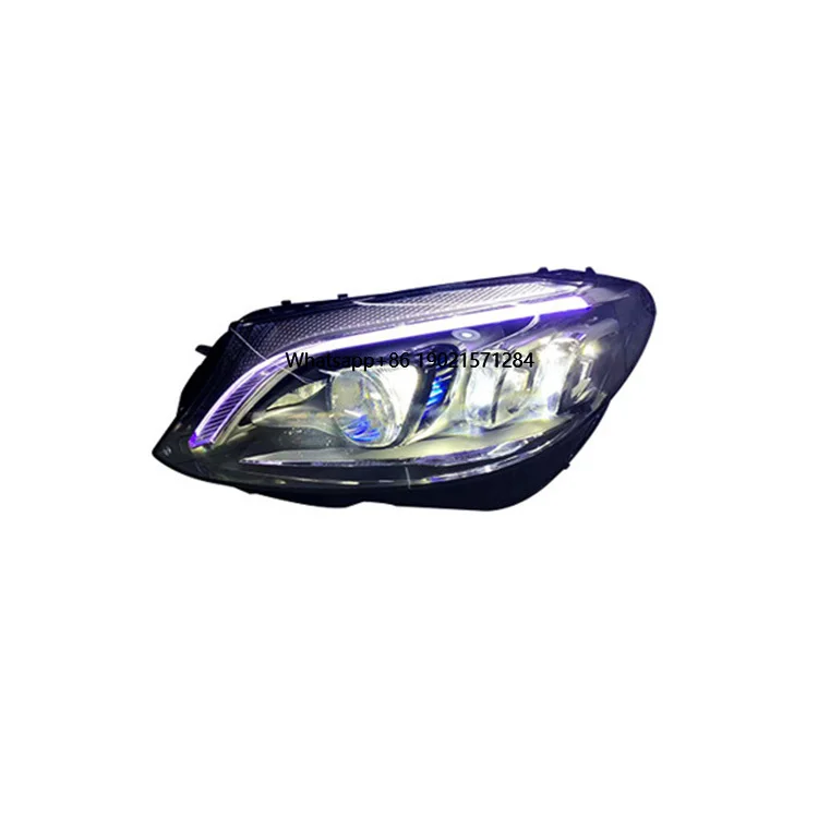 

Высококачественные фары для дневного бега, указатели поворота, линзы, головные фонари, полностью светодиодные фары для C Class W205 2015-2021