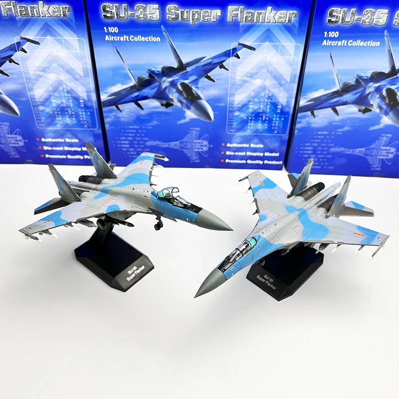 

1:100 Scale SU-35 Aircraft Model Plane Russian Air Force Fighter Su 35 Airplane Alloy Model Diecast Metal Planes Kids Toy