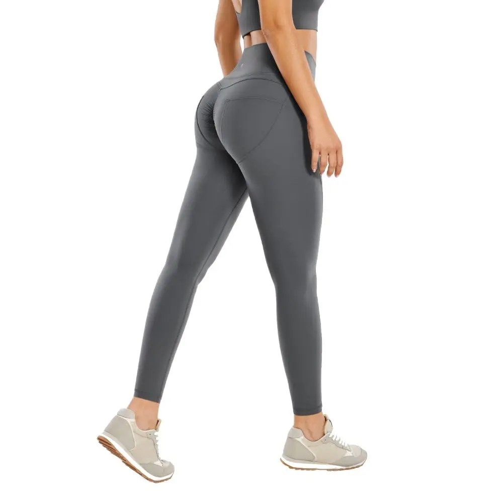 Legginsy do jogi Pilates i brzoskwiniowe tyłki damskie z wysokim stanem sportowe spodnie do biegania elastyczne biodra podnoszące Slim Fit trening