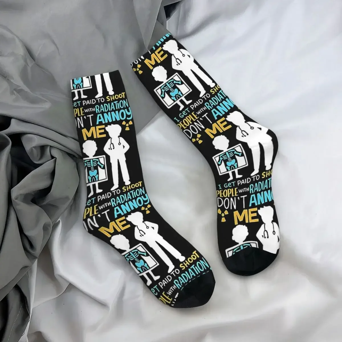 Dont Annoy Me-calcetines largos de radiología para hombre y mujer, medias supersuaves de estilo Harajuku, accesorios de regalo para todas las estaciones