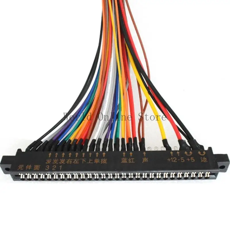 كبل تمديد زر 28P موصلات لوحة الذهب سهولة التثبيت للعبة 87HC
