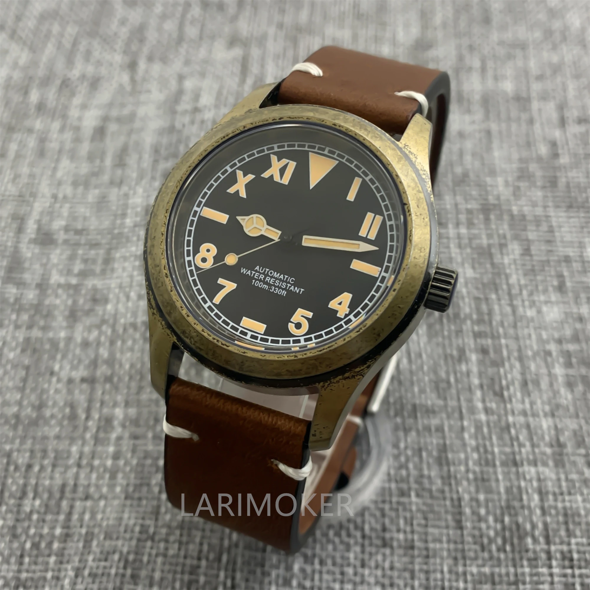 BLIGER 36mm 39mm Vintage Bronze automatic movement 10ATM Waterproof C3 Super luminous Sapphire Flying Watch