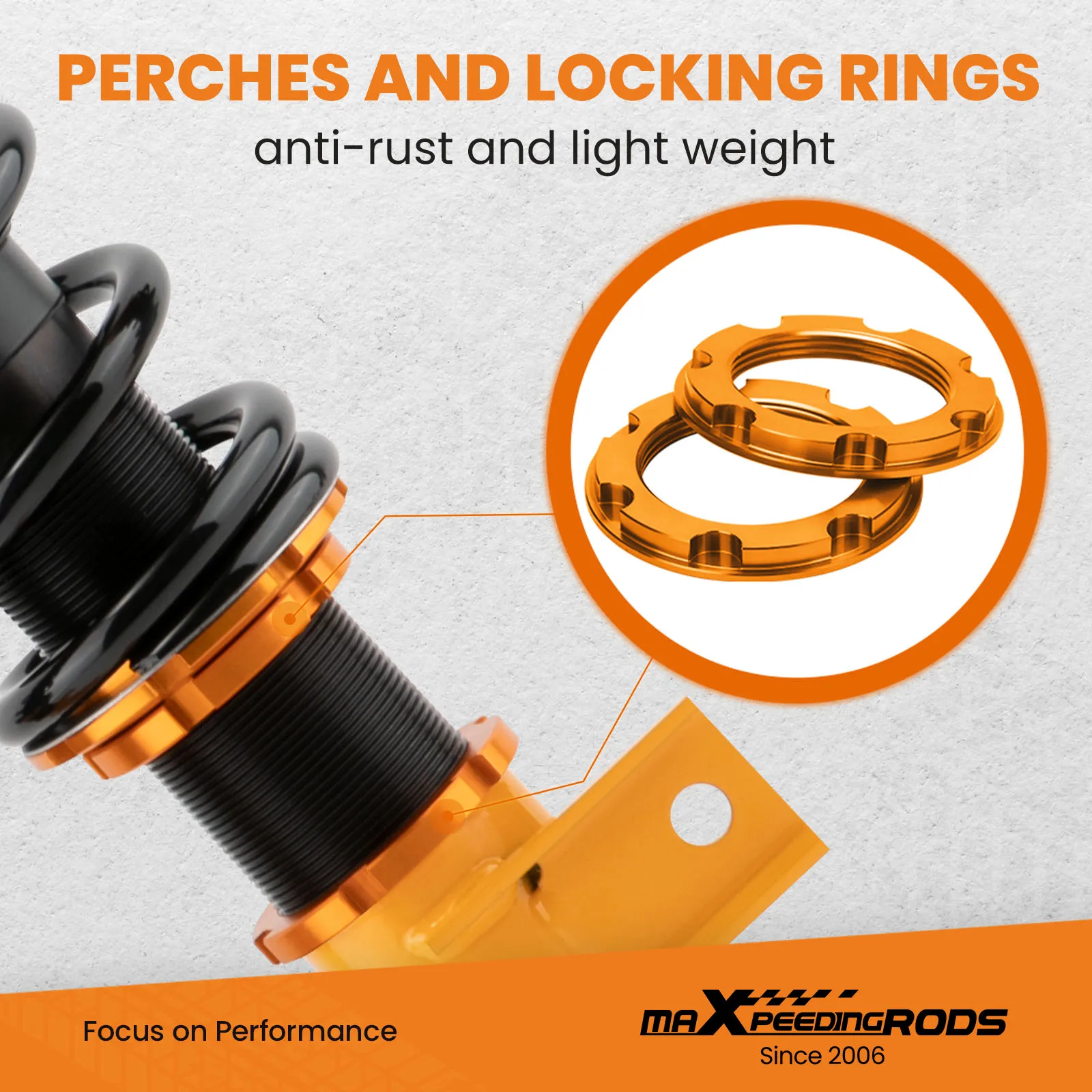 MaXpeedingrods Coilover Shocks Struts Adjustable Height For Hyundai Genesis Coupe 2-Door 2010-2016