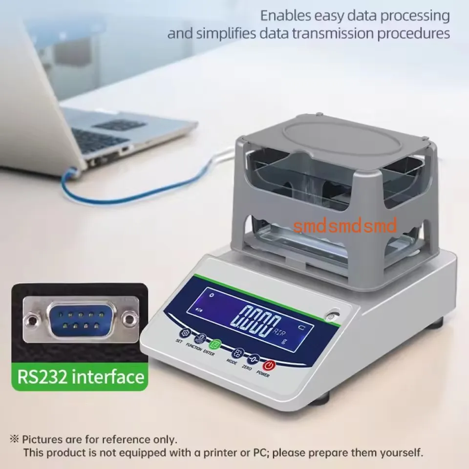 Solid Density Meter 300g/600g Specific Gravity Meter Ceramic/Metal Solid Liquid Density Purity Tester Density Balance