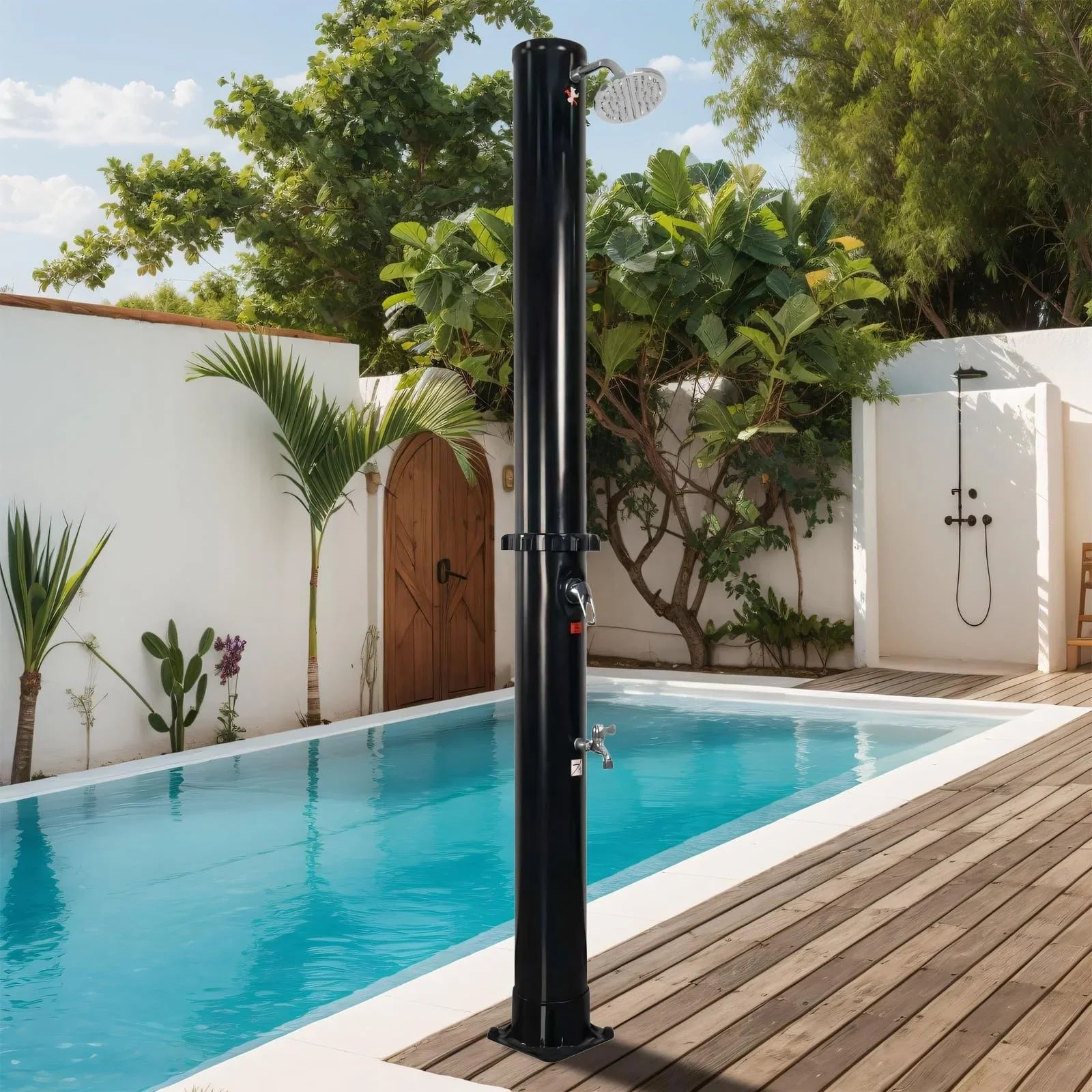 Popular Black Solar Shower Outdoor Shower For Swimming Pool Solar Showers