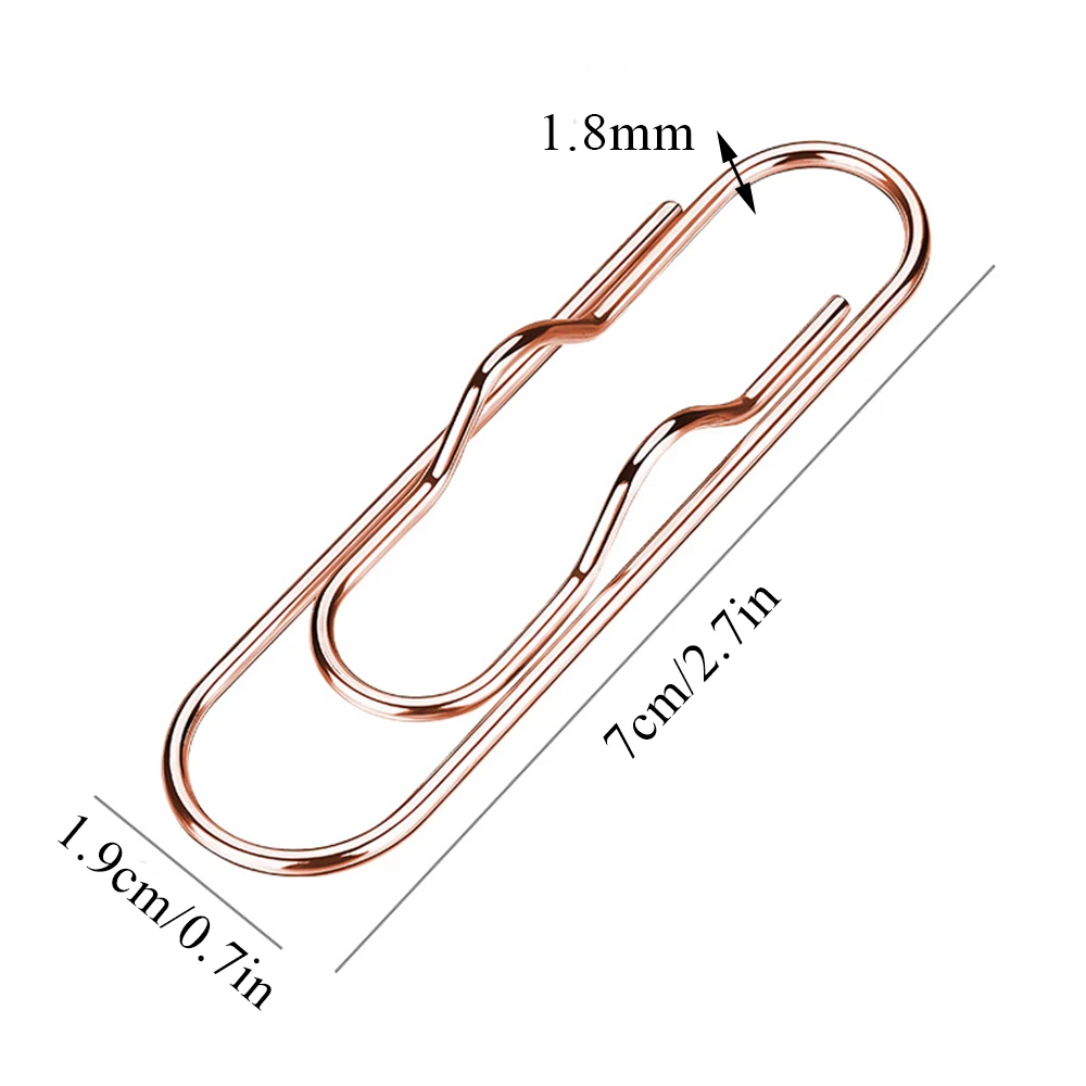 Paper Clip Metal Pen Holder Clip Multifunctional Paper Fix Clips Journal Document Clip Notebook Pin Pocket Accessories Wholesale