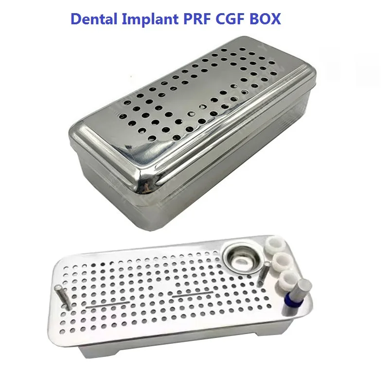 Caixa prf para implante dentário de aço inoxidável, placa rica em fibrin, caixa prf cgf, sistema grf de implante