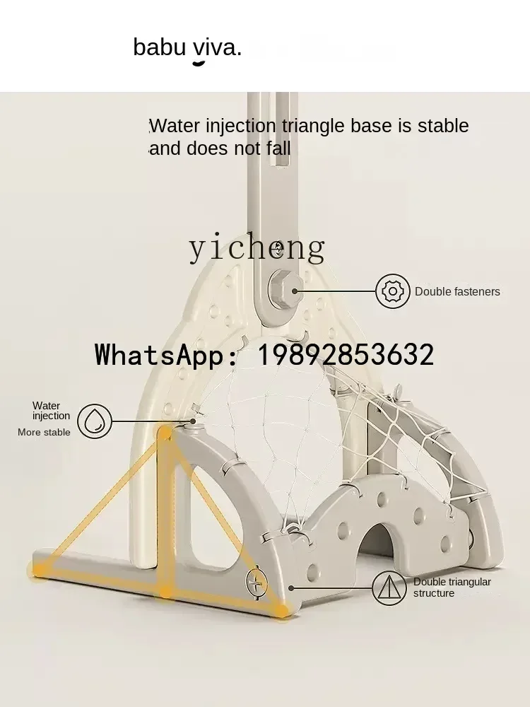 Ab suporte de basquete infantil, aro ajustável, estrutura de tiro, bola de bebê interna, brinquedo, mini basquete