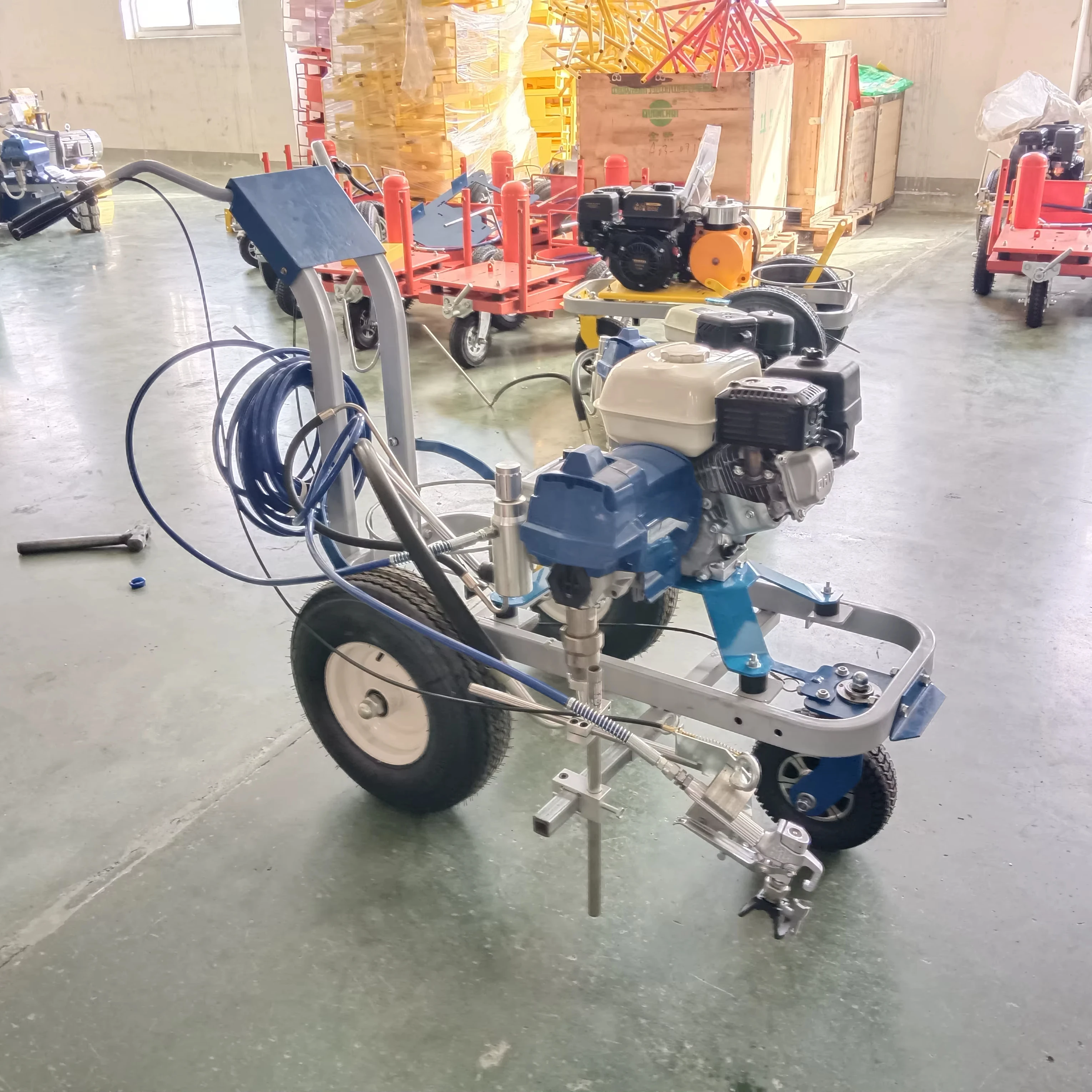 Next-Gen Road Line Equipment Versatile and Easy to Maintain New Road Marking Machine with Reliable Pump and Engine