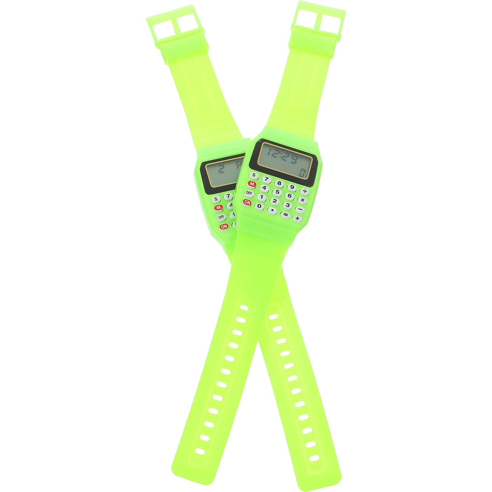 

2 Pcs Calculator Watch for Kids Digital Wrist Children Girls Red Waterproof Math Learning Aid Birthday Gifts Long Lasting