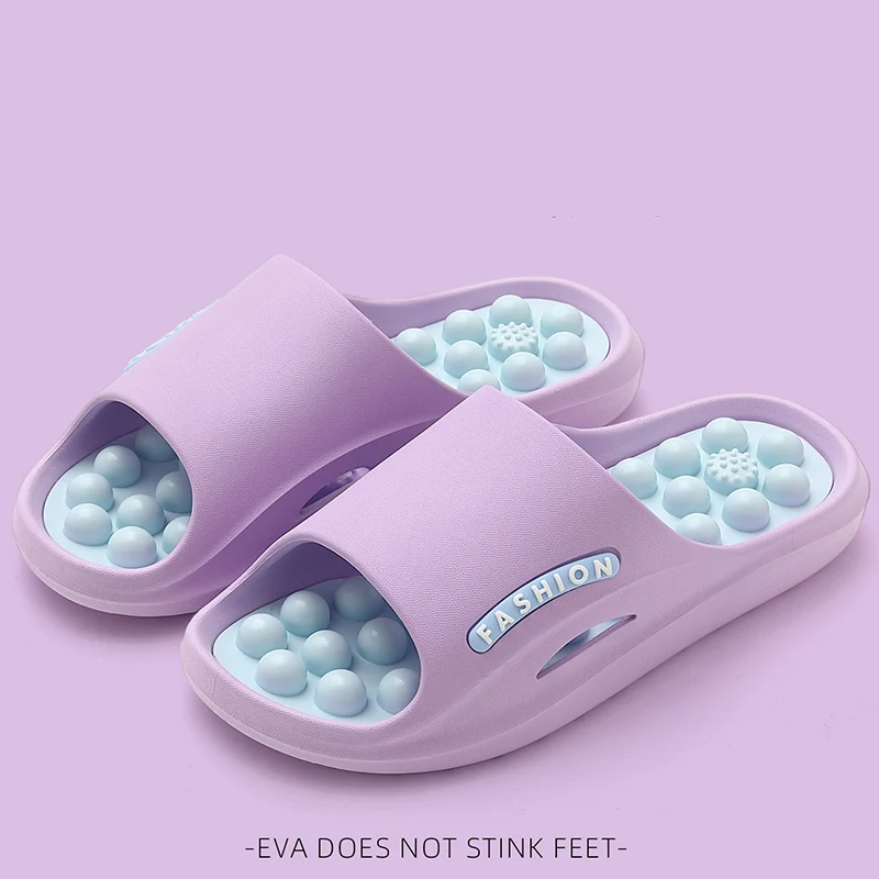 

2026 New Thick Bottom Massage Slippers Women Summer Outdoot Non Slip Beach Flip Flops Woman Comfortable Platform Slides Sandals