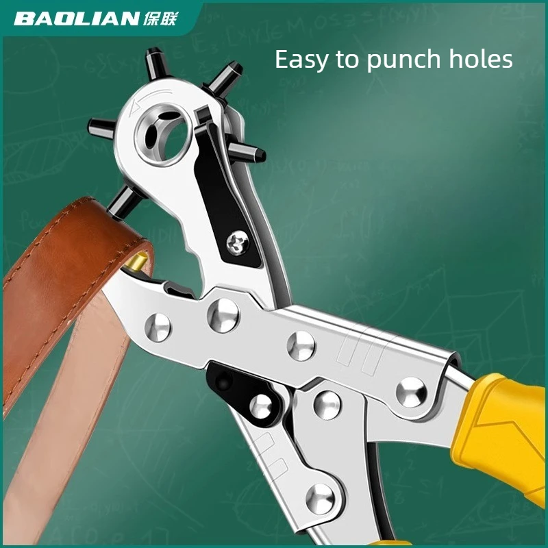 

Multi-functional Punch Pliers Round Hole Oval Hole DIY Tool Watchband Strap Household Leathercraft Leather Belt Hole Punch Plier