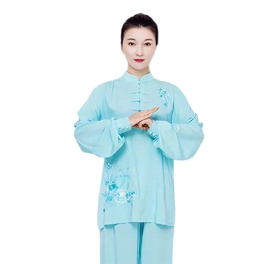 2026Hot Sale Chinese Traditional Women Kung Fu Suit Casual Outdoor Sport Clothing Tai chi Martial arts Uniform Jacket Pants Sets